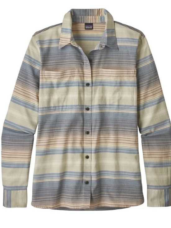 Patagonia Tops - Patagonia Catbells Organic Cotton Shirt Striped Button Front